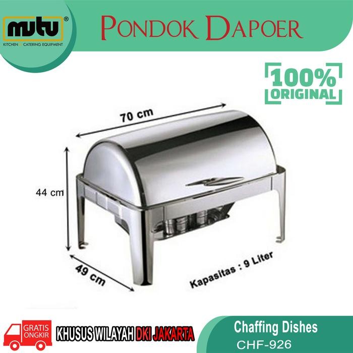 ROLL TOP CHAFING DISH 9 LITER / CHAFING DISH - MUTU CHF-926
