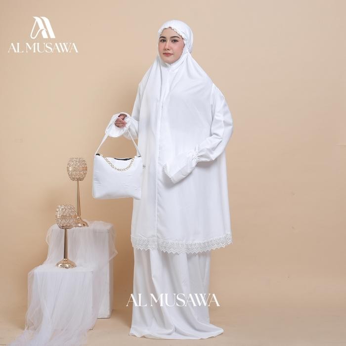 Modra- Mukena Dewasa Umroh Berlengan Mukenah Tangan Potongan Atas Bawah Atasan Bawahan Cantik