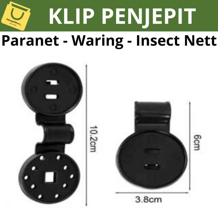 

Klip Penjepit Paranet ( Isi 50 - 100 Pcs ) Penjepit Inscet Nett - Penjepit Waring - Jaring - Klip