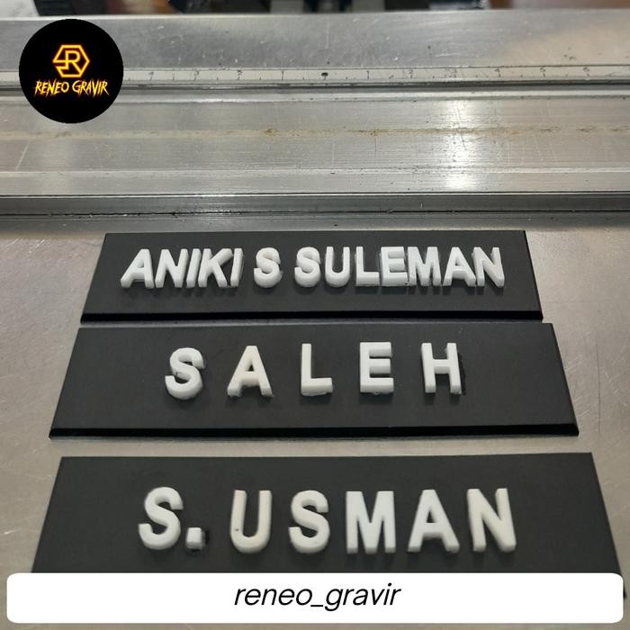 

Papan Nama Timbul 3D Murah/Name Tag Timbul 3D #Gratisongkir
