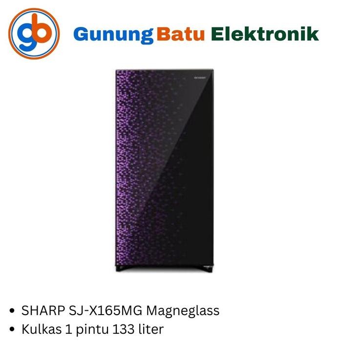 Pixora- Kulkas 1 pintu Sharp SJ X165MG / Lemari es Sharp SJX165 SJ-X165MG
