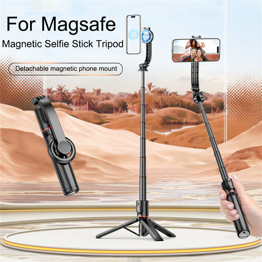 New 1045mm Magnetic Selfie Stick Tripod with RemoteMagsafe Phone Tripod For iPhone 14 13 12 Pro Max 