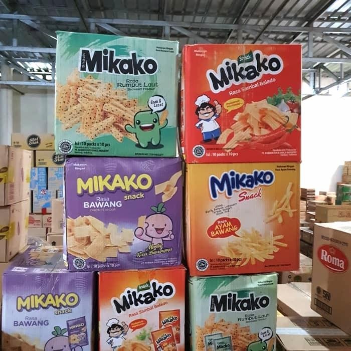 

CTN 10Bag*10s - MIKAKO SNACK / SNACK MIKAKO BAWANG BALADO RUMPUT LAUT