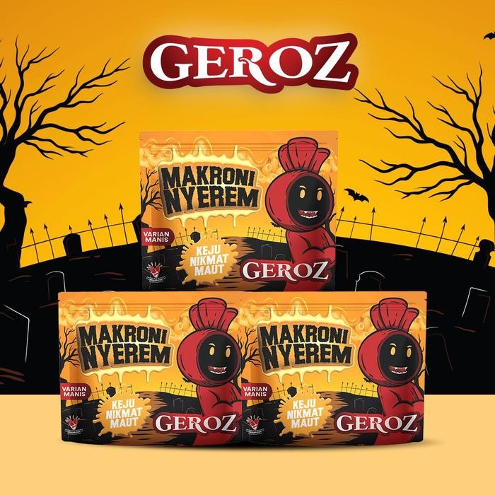 

Geroz - Makroni Nyerem - Varian Manis Rasa Keju Nikmat isi 3