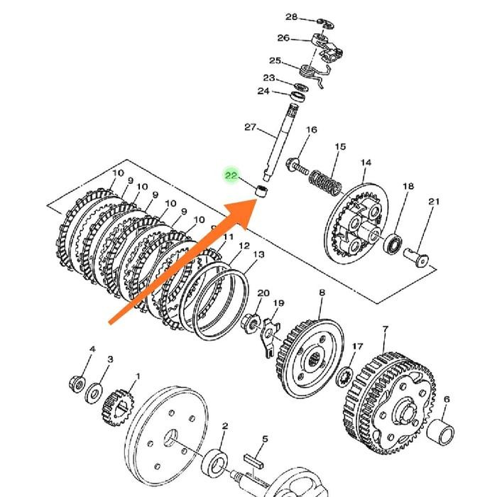 BEST SELLER BEARING STUT KOPLING JUPITER MX OLD LAMA 135 ORIGINAL YAMAHA