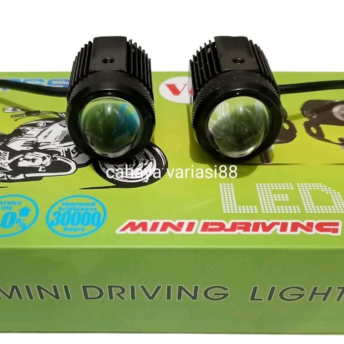 Lampu Tembak Mini Driving Light D2 Laser Sorot Jauh Dekat Putih Kuning/Lampu Tembak Mini Driving