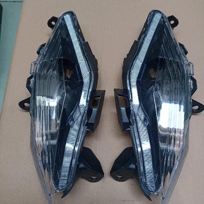 84945. Sen Depan Reflektor Hitam Beat Deluxe 2020-2021-2022-2023 Costum Smoke Beat Street New Led