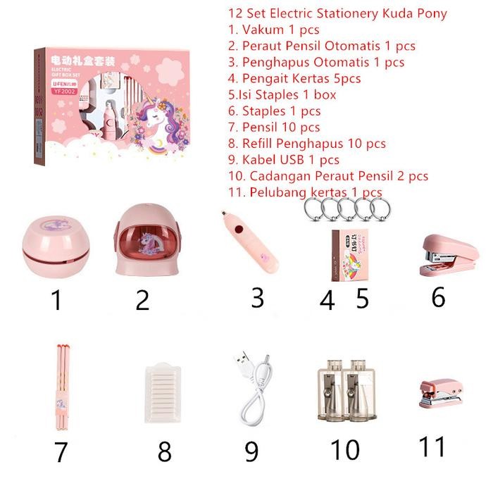 

PASTI MURAH TERLARIS ELECTRIC STATIONERY KUDA PONY 11 SET7 SET PERLENGKAPAN ALAT TULIS PERALATAN