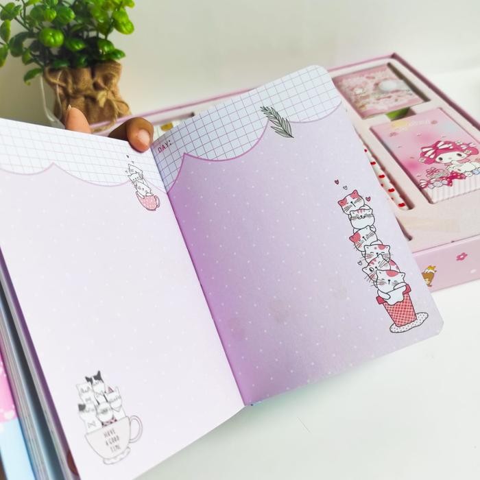 

PALING MURAH.! SEPAKET JURNAL 7 IN 1 KARTUN SANRIO KELINCI PUTIH