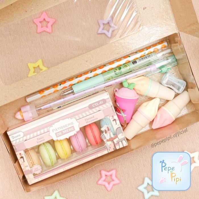 

LANGSUNG GAS.! PARCEL ALAT TULIS CANTIK BINGKISAN KADO GIFT ANAK HAMPERS PENA PULPEN