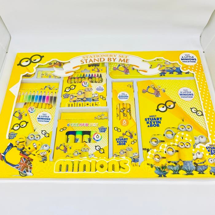 

LANGSUNG DI CO STATIONARY SET XL ALAT TULIS GAMBAR ANAK LENGKAP PENSIL WARNA MINIONS