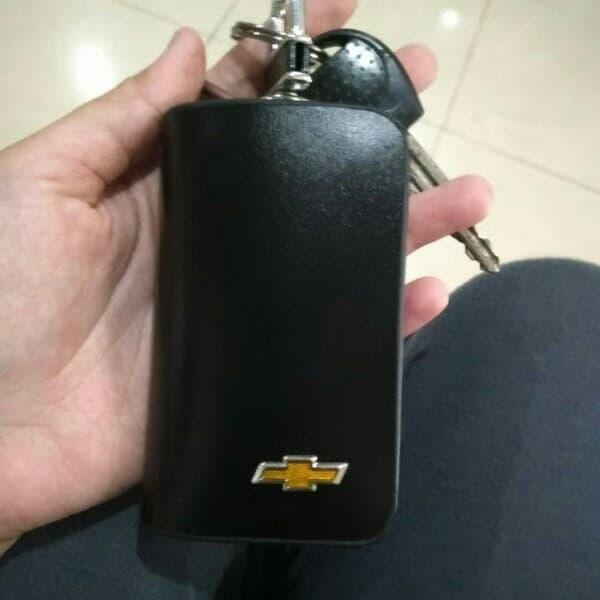 PREMIUM Gantungan Kunci Dompet STNK import Mobil Chevrolet SPIN Black
