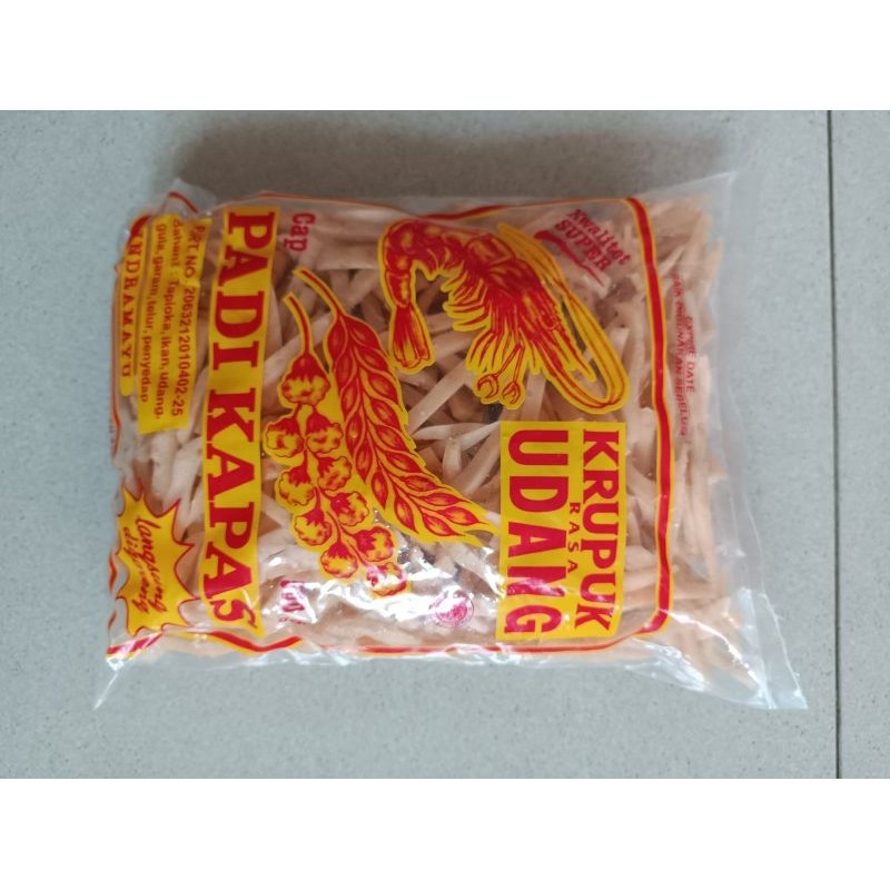 

Kerupuk Udang STIK 500gram PADI KAPAS Khas Indramayu