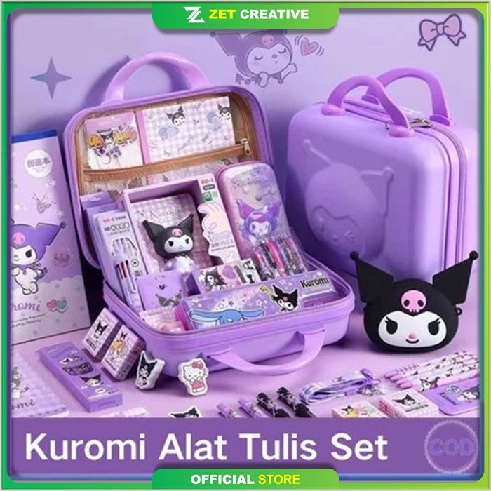 

AqibSaza Alat Tulis Set Kuromi Kotak Hadiah Mewah Terbaru