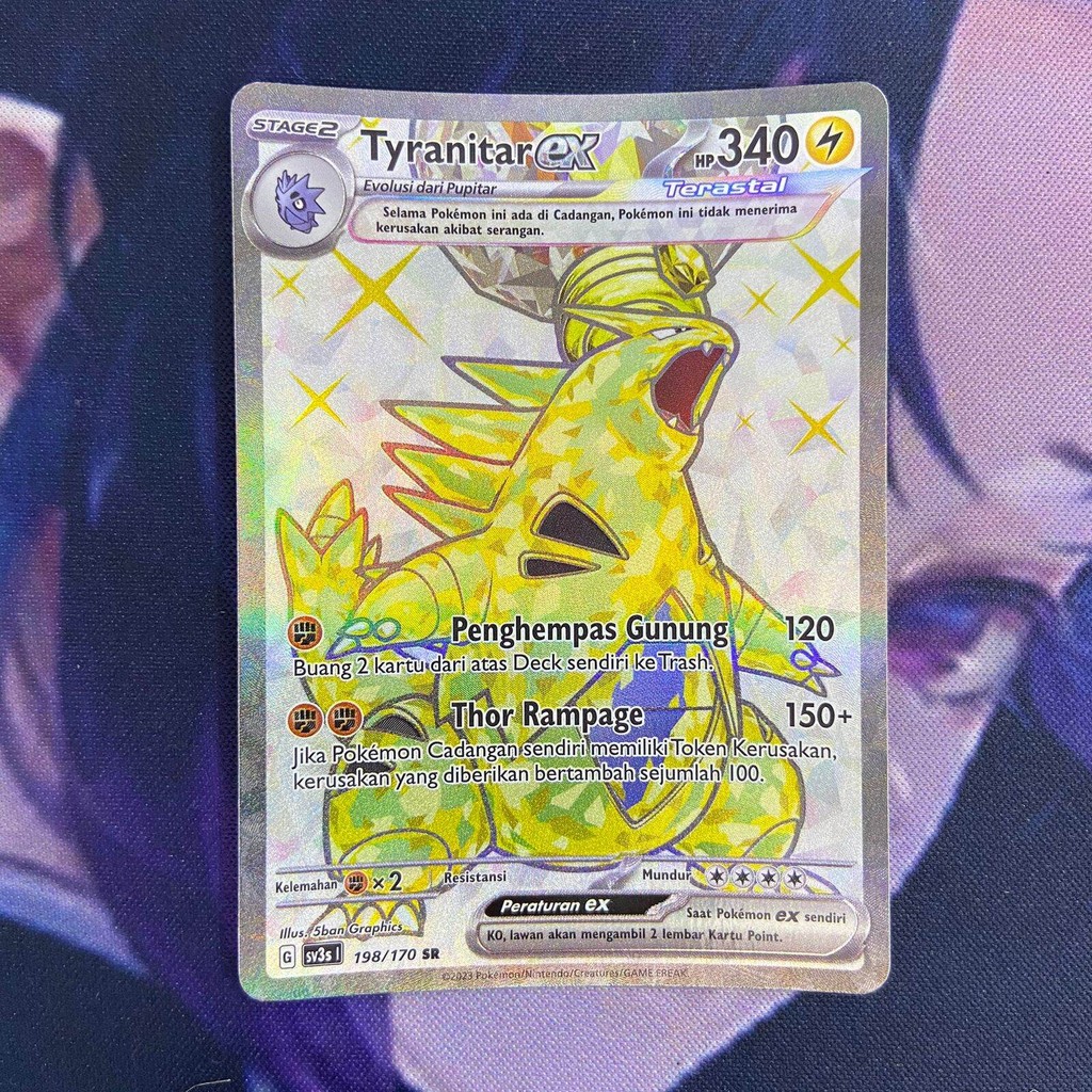 pokemon (ID) tyranitar ex - SV3s 198/170 - SR