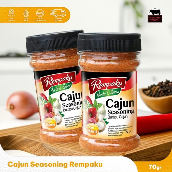 

CARAKA.STORE1 CAJUN SEASONING / BUMBU MASAK CAJUN / REMPAKU 70GR