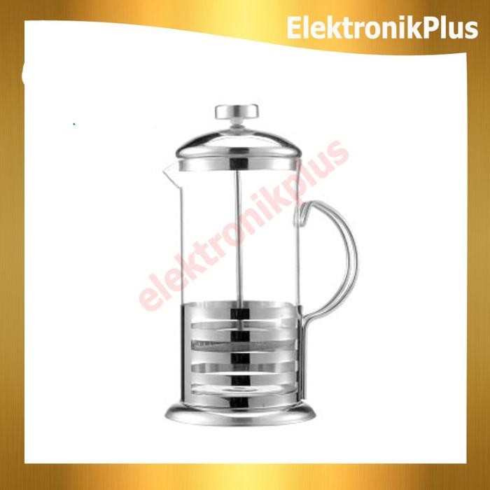 COFFEE MAKER POT STRIPE PATTERN FRENCH PRESS MANUAL MESIN KOPI / TEH