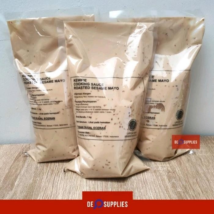

CARAKA.STORE1 KEWPIE ROASTED SESAME MAYO 1KG - COOKING SAUCE WIJEN SALAD MAYONAISE - STANDAR