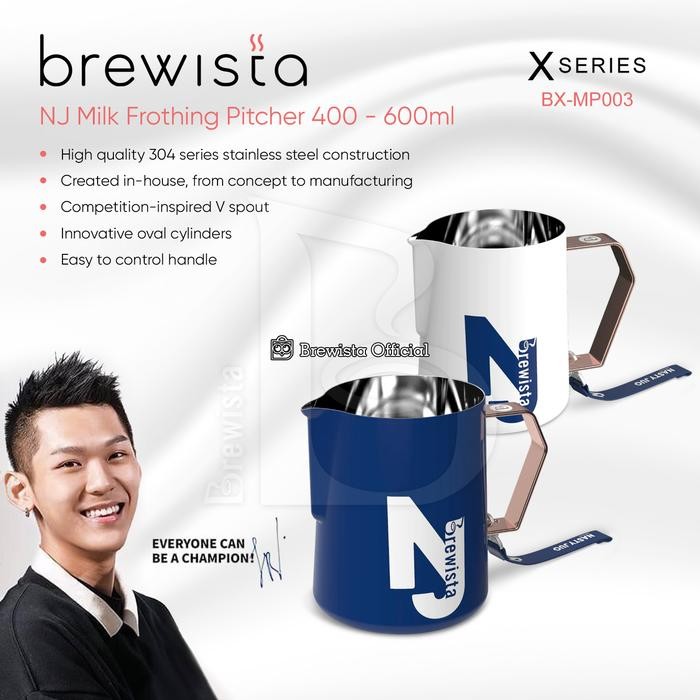 BREWISTA X SERIES NASTY MILK JUG IRVINE 400ML 600ML MILK FROTHING