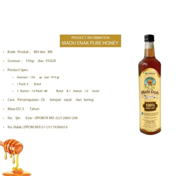 

Madu Enak Pure Honey 910 Gr