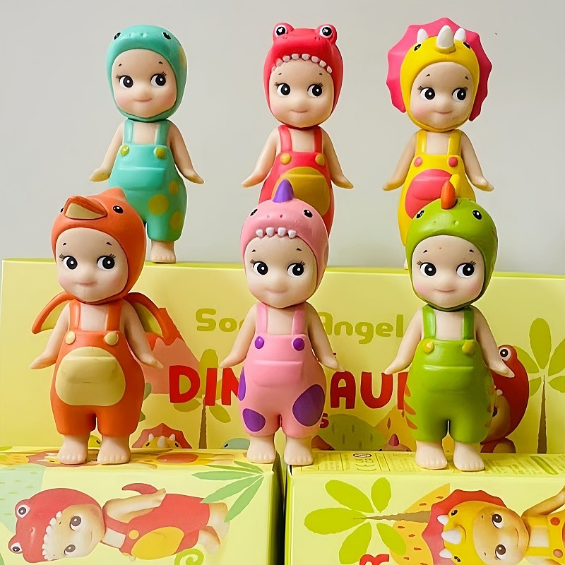 New Hot Sonny Angel Blind Box Dinosaur Hippers Series Anime Figures Ornaments Seoul Strawberry Dolls