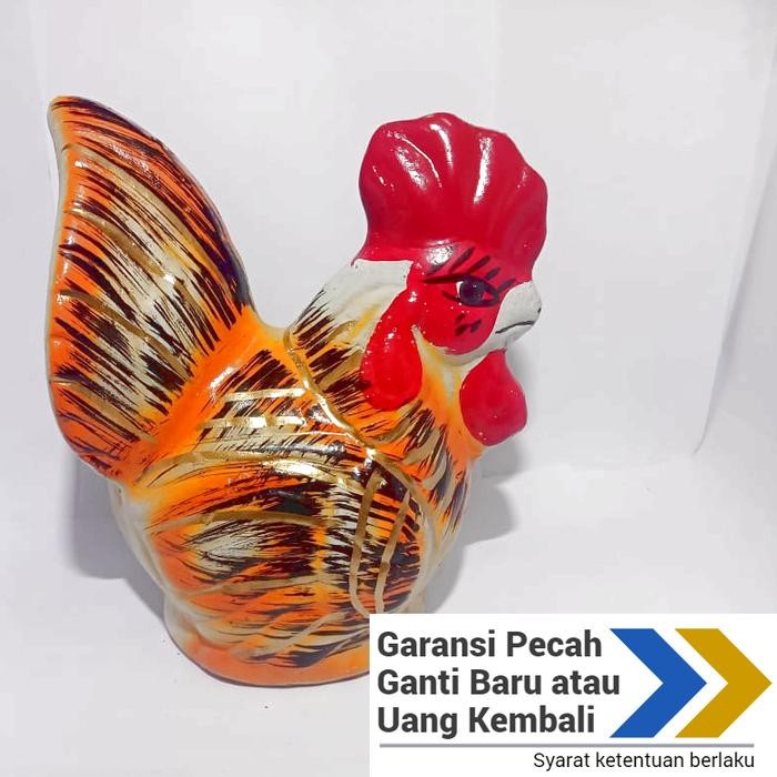 Celengan tanah liat ayam jumbo besar murah tipe premium bergaransi