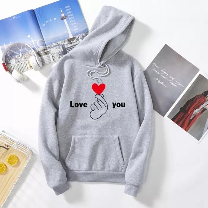 Switer Couple Pria Wanita Love You Saranghe Hoodie Couple Pasangan Cewe Cowo Kekinian Hoodie Couple