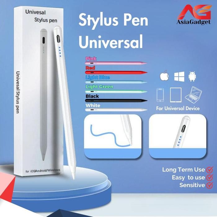 STYLUS PEN UNIVERSAL COMPATIBLE FOR IPAD SAMSUNG HUAWEI IOS /ANDROID CAPACITIVE TOUCH PEN WITH