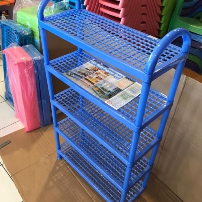 (Khusus Gojek) Rak Sepatu Shinpo Susun 5 / Rak 5 susun