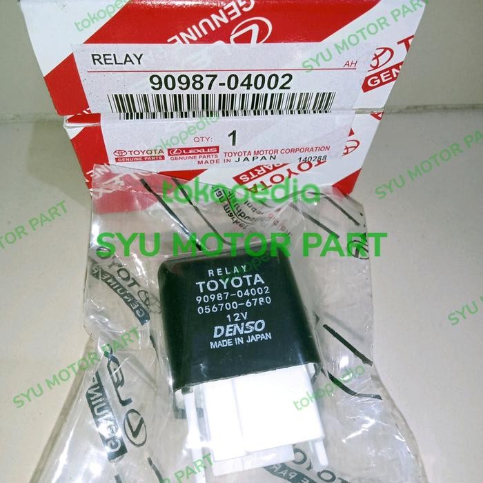 Relay Toyota Kaki 5 12Volt Relay Ac Corola Starlet Soluna 90987-04002