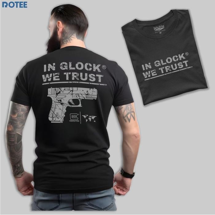 Belanja T-Shirt We Trust In Glock - By Rotee Wok54