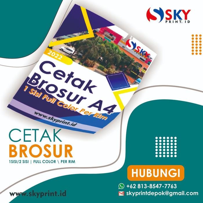 

CETAK BROSUR A4 ART PAPER 120-150 GSM MURAH !