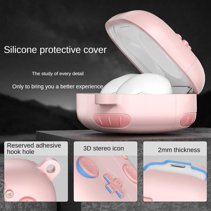 Siap- Case Cover Samsung Galaxy Buds 2 / Buds2 / Buds 2 Pro / Live / Pro / Fe Cute Game