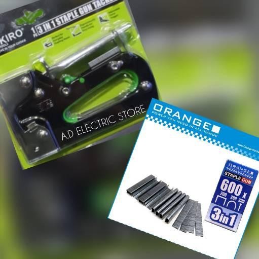 

Steples 3 In 1 Tekiro + Isi Steples Refill Stapler Gun 3In1 3 Bentuk