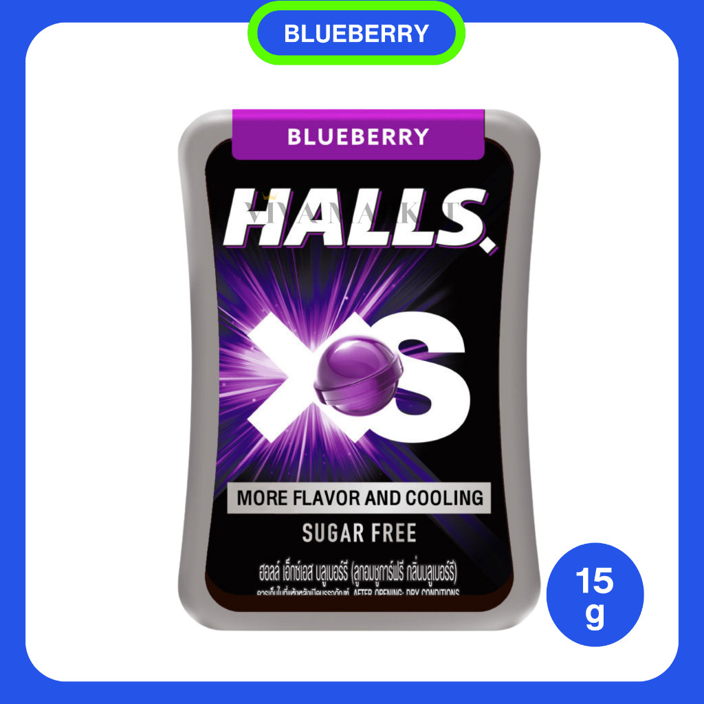 

Halls XS.Sugar Free Candy. Permen Bebas Gula. Tanpa Gula Original Thailand