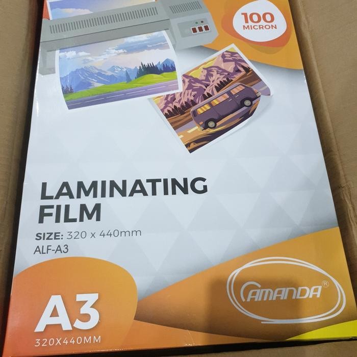 

Siap- plastik laminating a3 amanda 100 micron