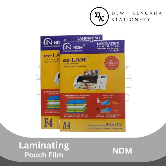 

Siap- Plastik Laminating Pouch Film A4 / F4 Glossy NDM