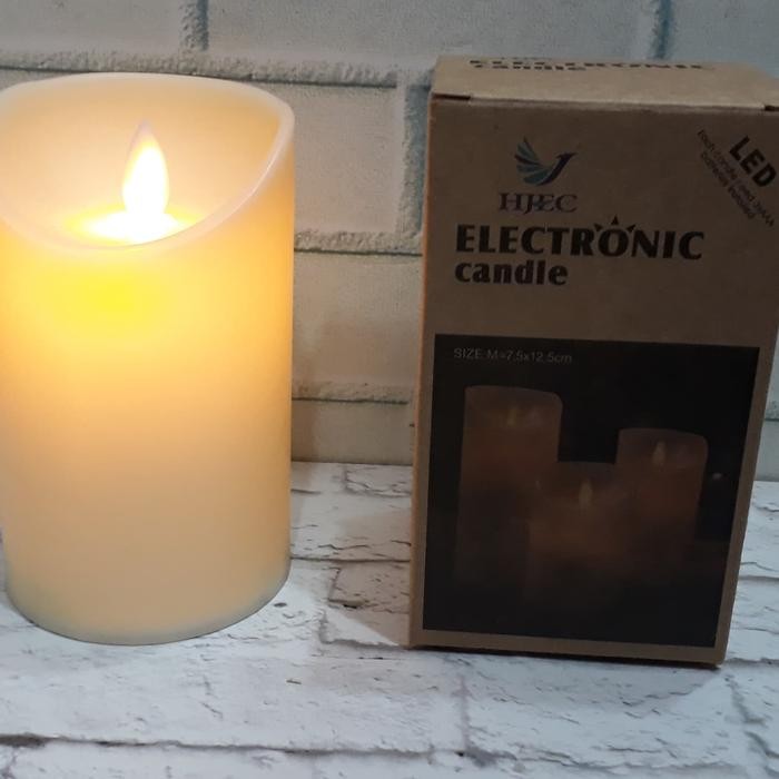 LAMPU LILIN LED GOYANG TINGGI 12CM LILIN ELEKTRIK GOYANG LILIN GOYANG