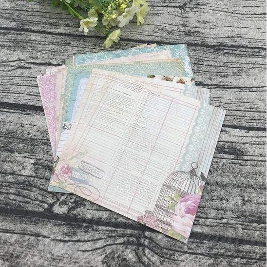 

SCRAPBOOKING PATTERNED PAPER 6"X6" - BLESSING (24 SHEETS)
