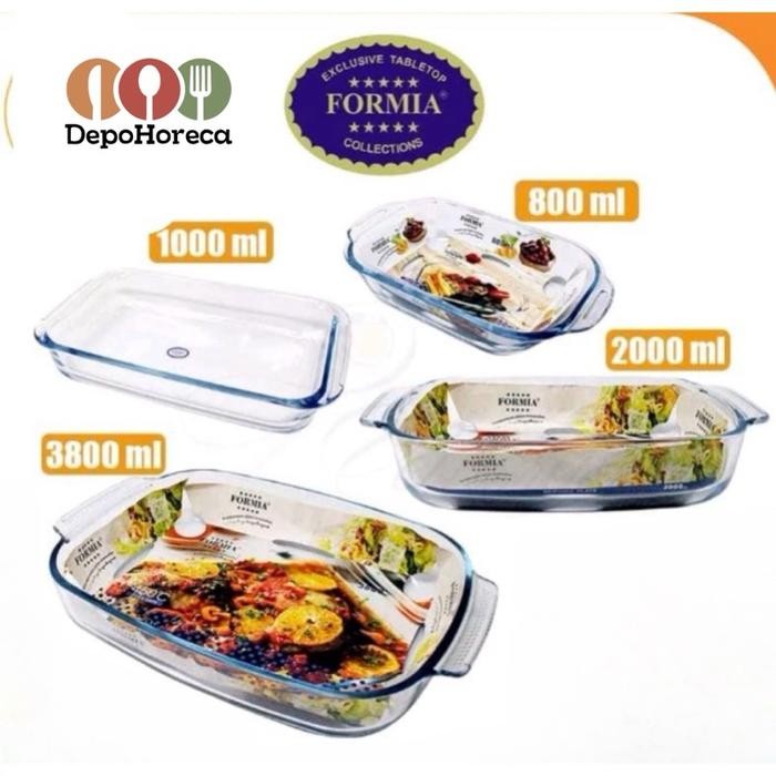 BnYkPilih- Formia Serveware Bake N Serve Rectangular Dish Cake Pan/ Loyang Kue Kaca Oven