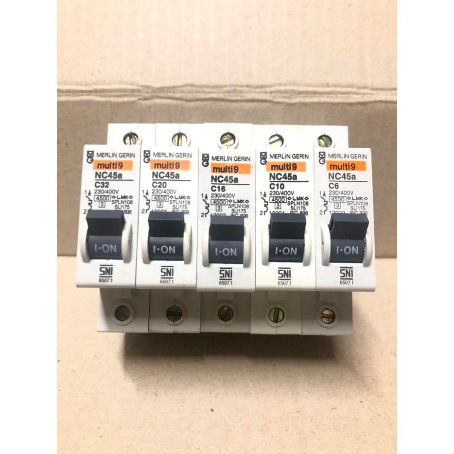 Dexie_Store Mcb Merlin Gerin Mg Multi Original Asli Sni Amper 6,10,16,20,32