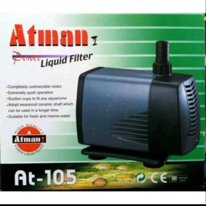 ATMAN 105 AT 105 Pompa celup sumbmersible Kolam Aquarium