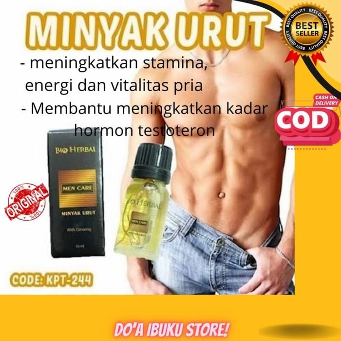 PROMO SPECIAL Bio Herbal Minyak Urut Ginseng Pria Dewasa Men Care BPOM Original 10 M ZA311