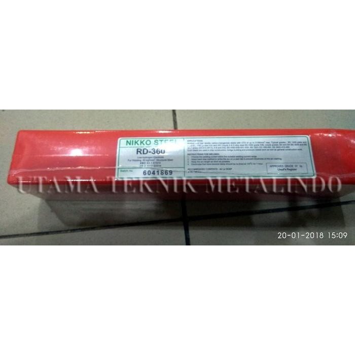 Murah Kawat Las Nikko Steel Rd-360 Diameter 3,2Mm - Aws E 7016