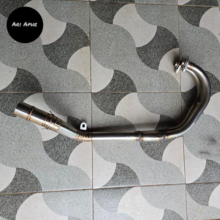 Header Pipa Leher Knalpot Original R9 Ninja 250 Karbu