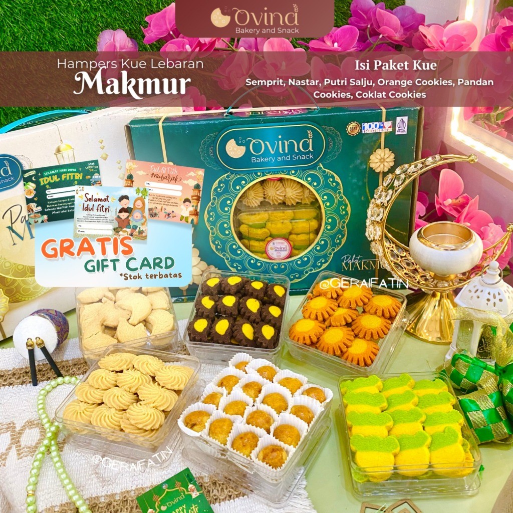 

Cuci Gudang Gerai Fatin!! Ovina Parsel Ramadhan Kue Kering Paket Makmur Hampers Idul Fitri / Paket