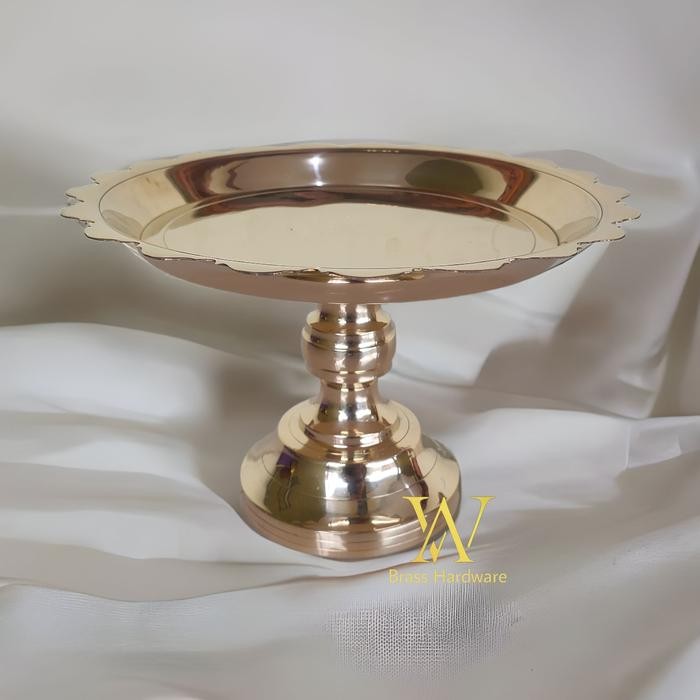 Nampan Baki Dulang Seserahan Kuningan Tempat Buah Kuningan 1 pcs