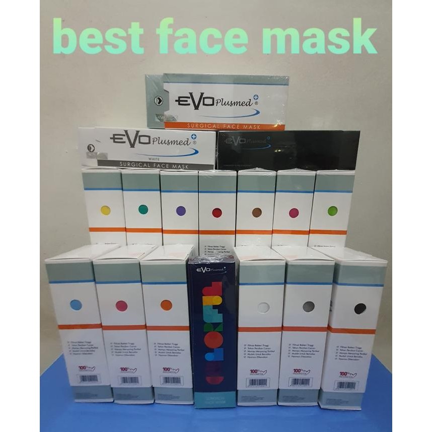 MASKER EVO PLUSMED 4D MEDIS. Segel hologram dari pabrik Original 100%