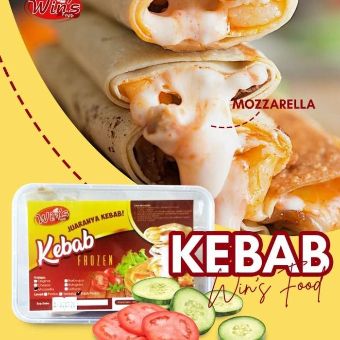 

kebab frozen Wins kebab mozarella dan red cheese