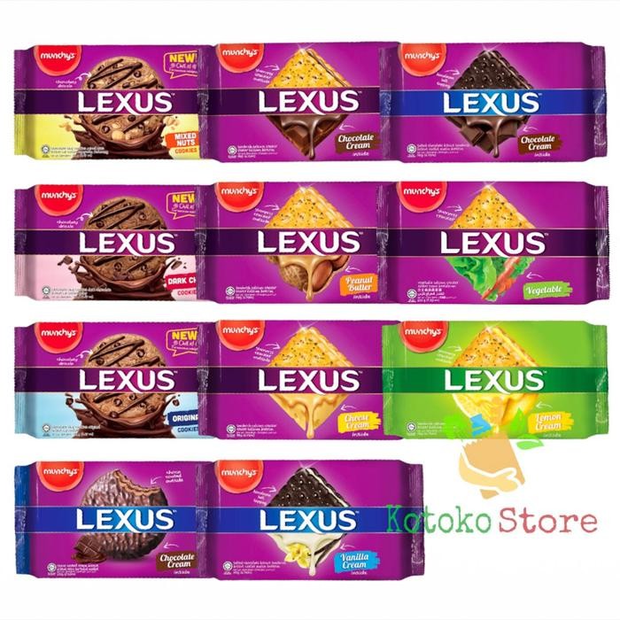 

Biskuit Lexus Munchys Sandwich Cracker Vegetable Chocolate Peanut